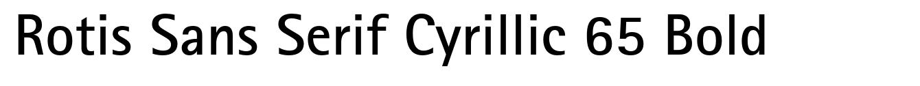 Rotis Sans Serif Cyrillic 65 Bold